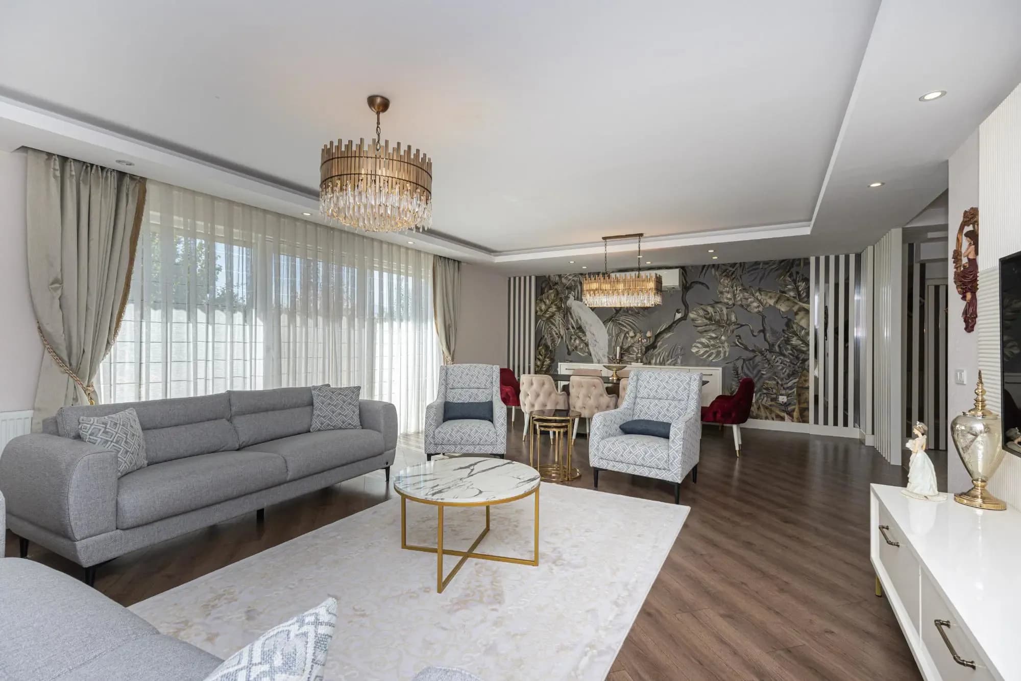 Döşemealtı'nda Full Eşyalı Kiralık 4+1 Site İçi Müstakil Villa fotoğraf 4