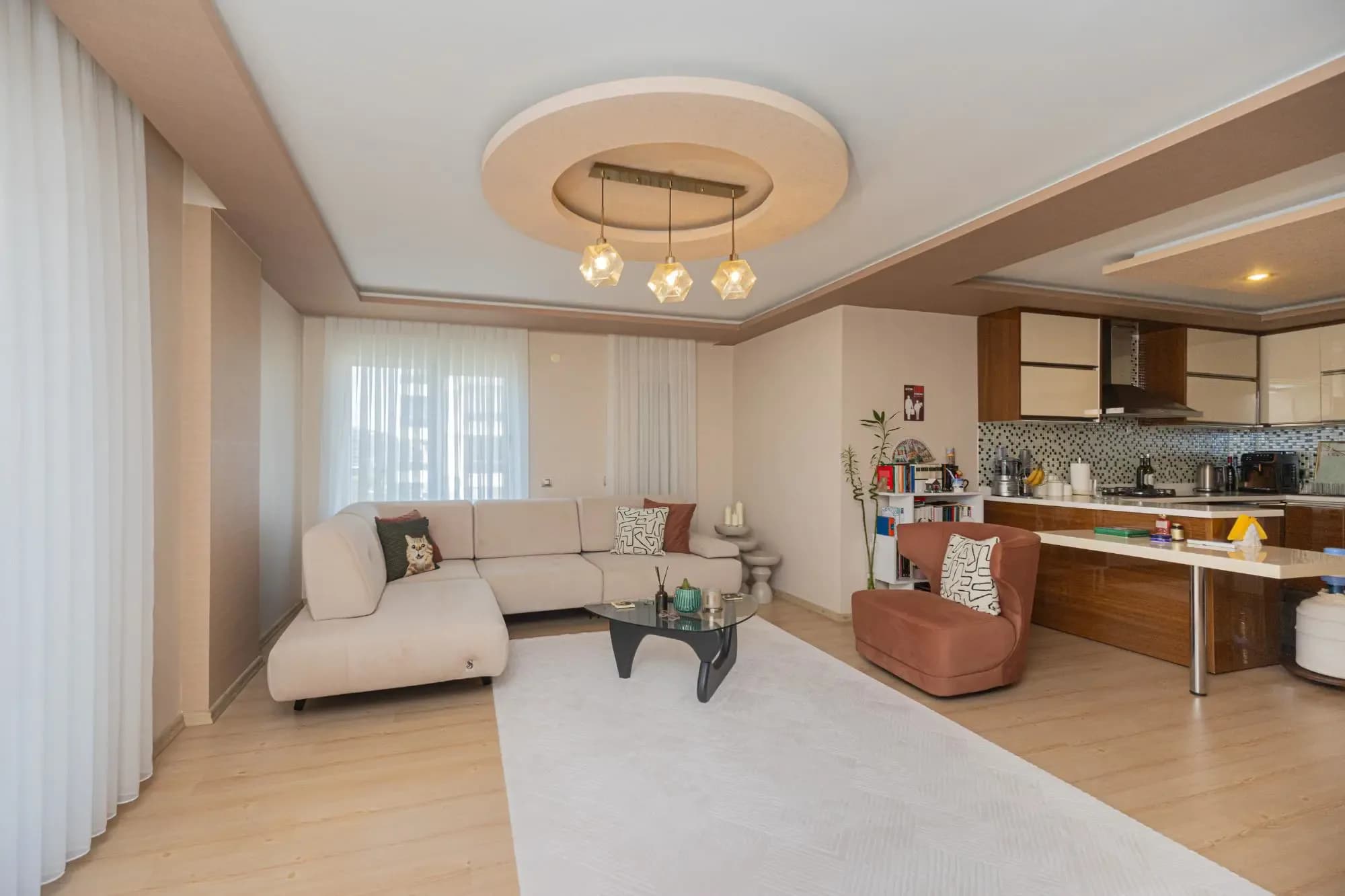 Uncalı'da 242 Park Evleri'nde Satılık 89 m² 1+1 Daire fotoğraf 5